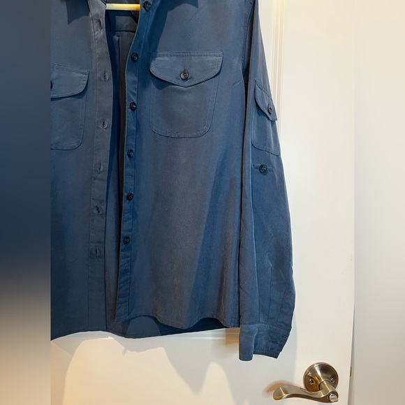 Apparenza Women’s Blue Button Up Size Small - Picture 7 of 11